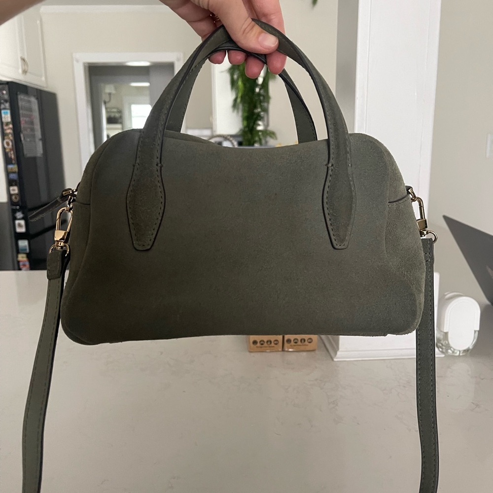 Madewell Olive Suede Crossbody Bag - New Without Tags